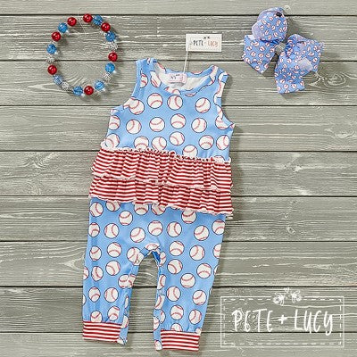 Batter, Batter, Swing Romper