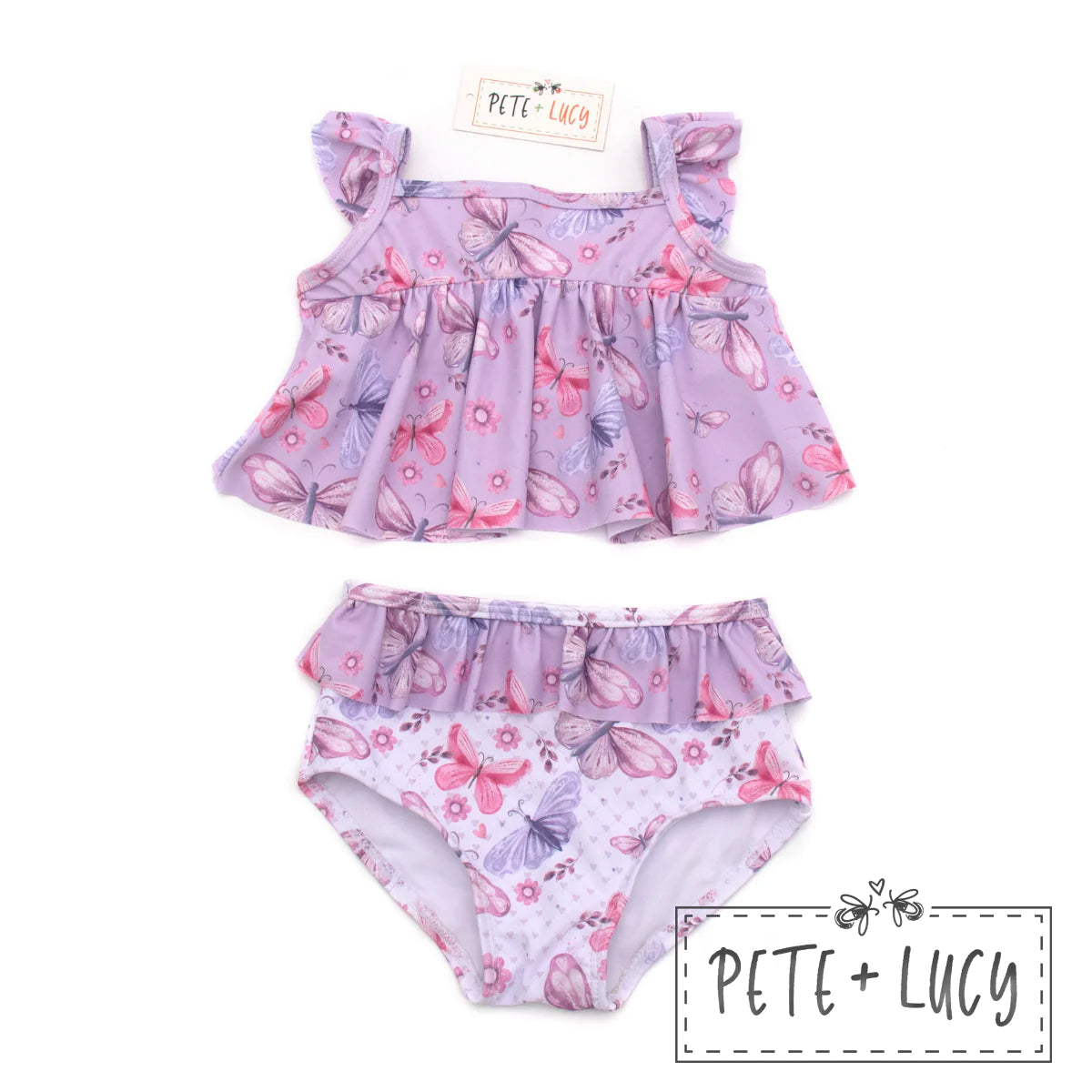 Lilac Butterflies Two Piece