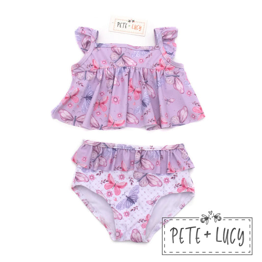 Lilac Butterflies Two Piece