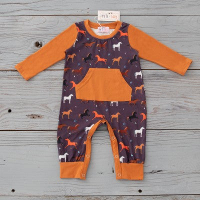 Playing with Horses Romper
