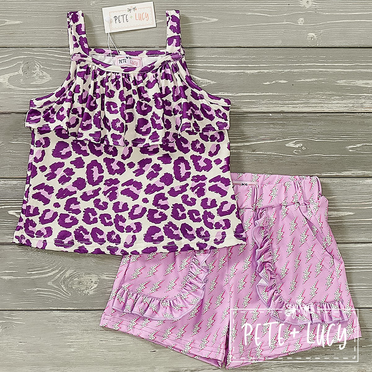 Retro Vides 2 Piece Shorts Set