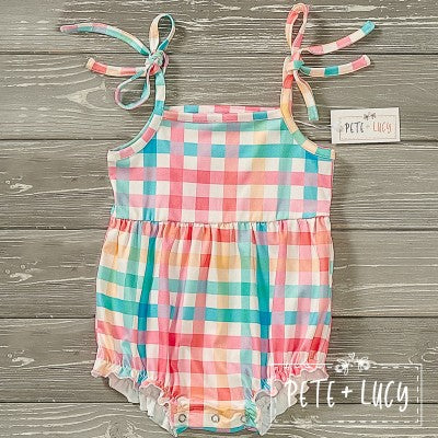 Summertime Gingham Romper