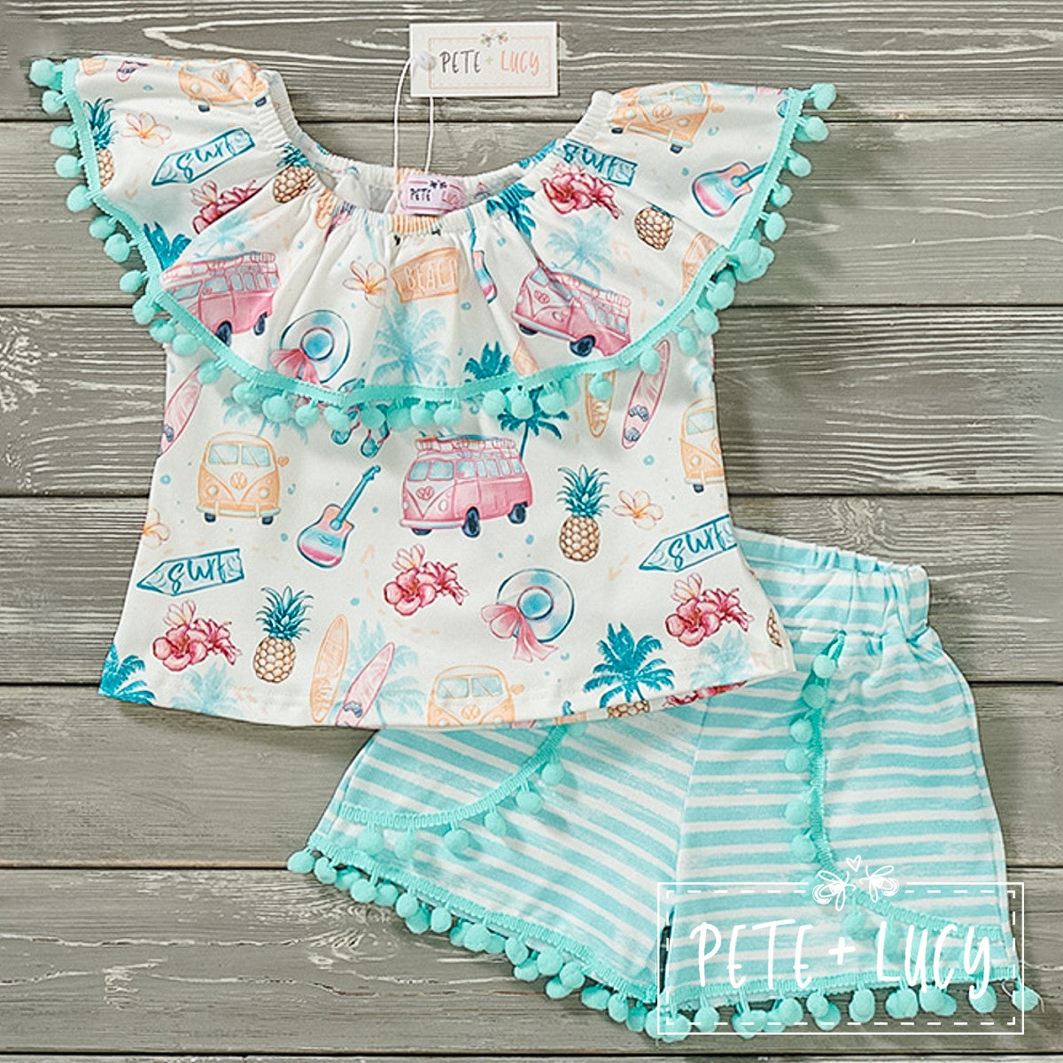 Surf Party 2 Piece Shorts Set