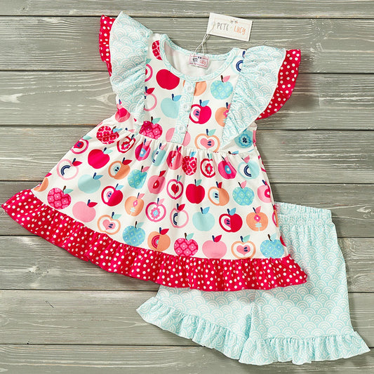 Sweet Apples 2 Piece Shorts Set