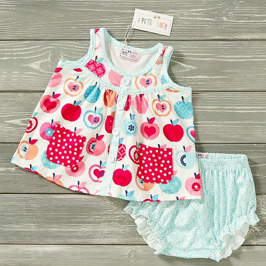 Sweet Apples 2 Piece Bummie Set