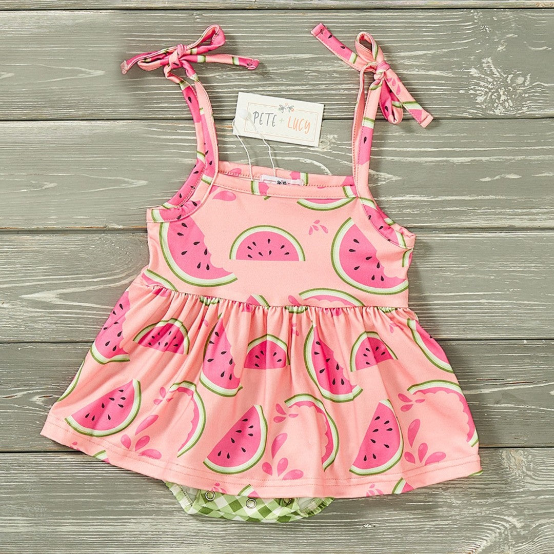 Watermelon Picnic Romper