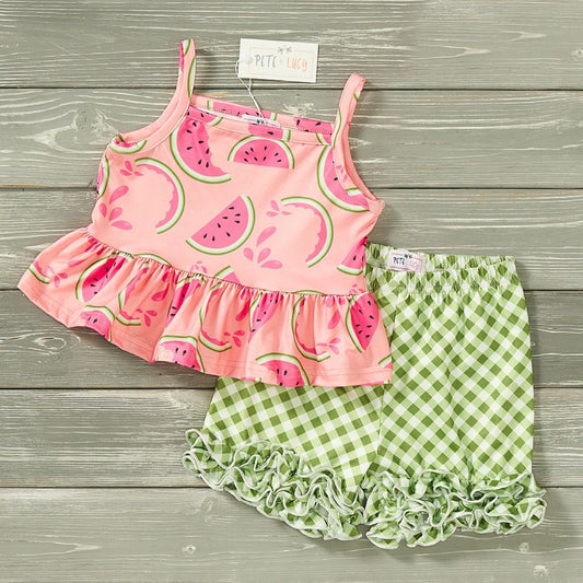 Watermelon Picnic 2 Piece Shorts Set